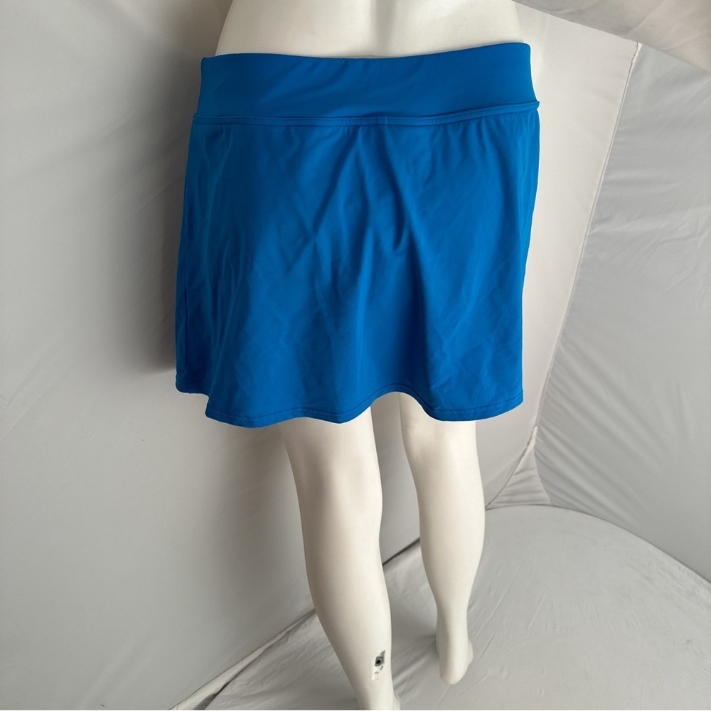 Lands End blue swim skirt - Picture 3 of 10